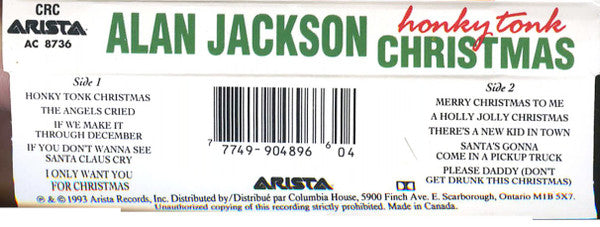 Alan Jackson (2) : Honky Tonk Christmas (Album,Club Edition)
