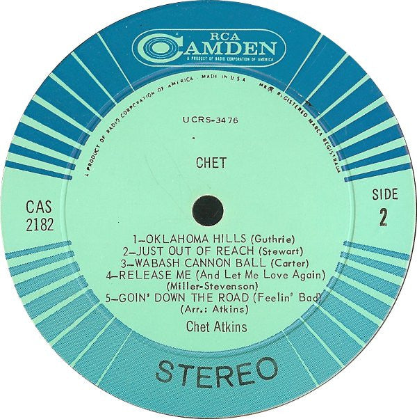 Chet Atkins : Chet (LP,Compilation,Stereo)