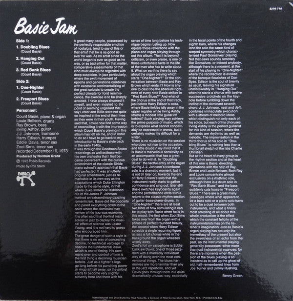 Count Basie : Basie Jam (LP,Album,Stereo)