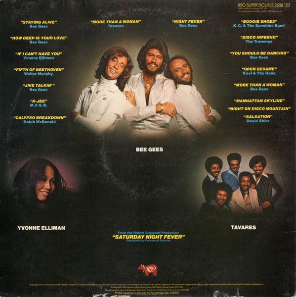 Various : Saturday Night Fever (The Original Movie Sound Track) (LP,Album,Compilation)