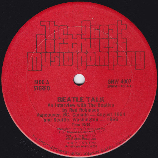 Beatles, The, Red Robinson : Beatle Talk... (LP)
