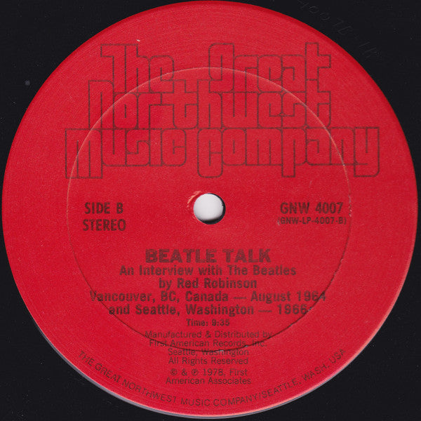 Beatles, The, Red Robinson : Beatle Talk... (LP)