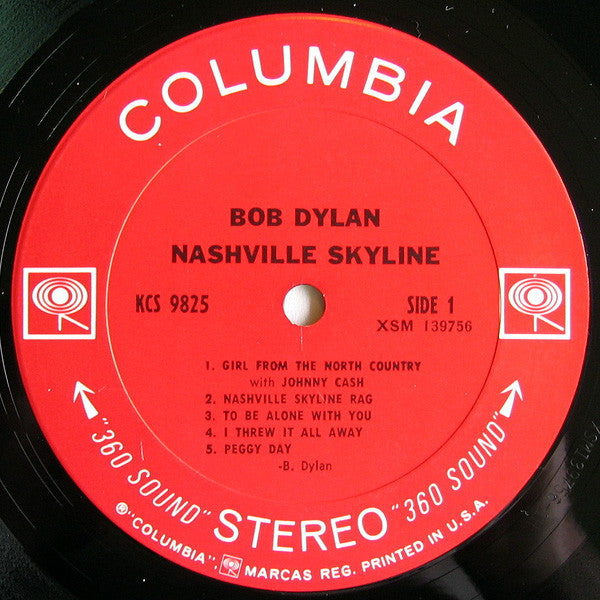 Bob Dylan : Nashville Skyline (LP,Album,Stereo)