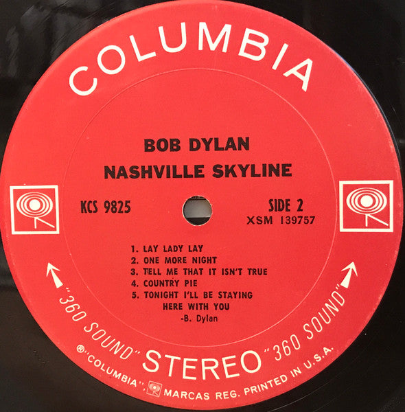 Bob Dylan : Nashville Skyline (LP,Album,Stereo)