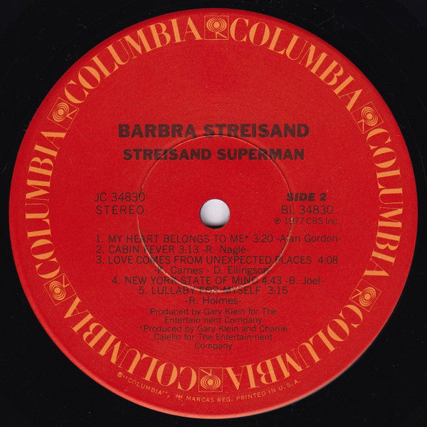 Barbra Streisand : Streisand Superman (LP,Album)