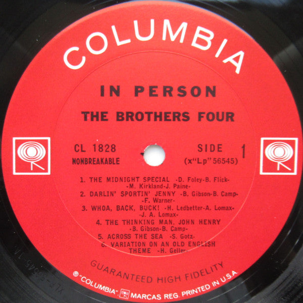 Brothers Four, The : In Person (LP,Mono)