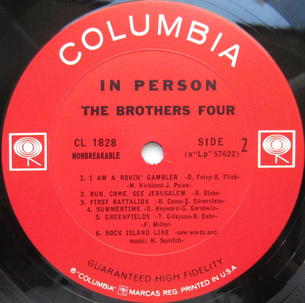 Brothers Four, The : In Person (LP,Mono)