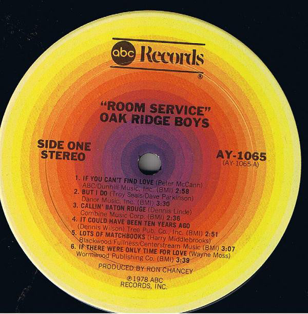 Oak Ridge Boys, The : Room Service (LP,Album)