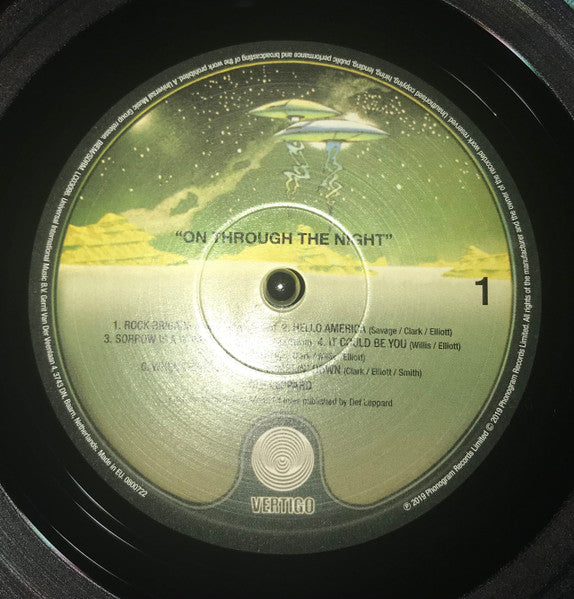 Def Leppard : On Through The Night (LP,Album,Reissue,Remastered)