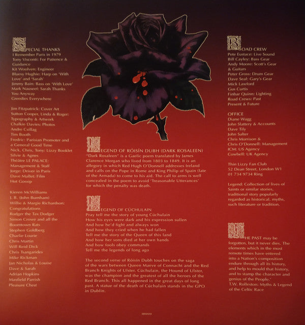 Thin Lizzy : Black Rose (LP,Album,Reissue)
