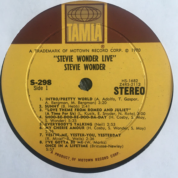 Stevie Wonder : Stevie Wonder Live (LP,Album,Stereo)