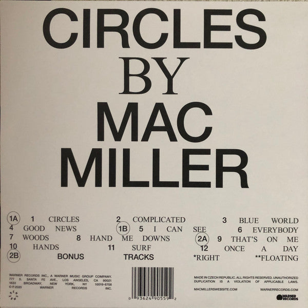 Mac Miller : Circles (LP,Album)