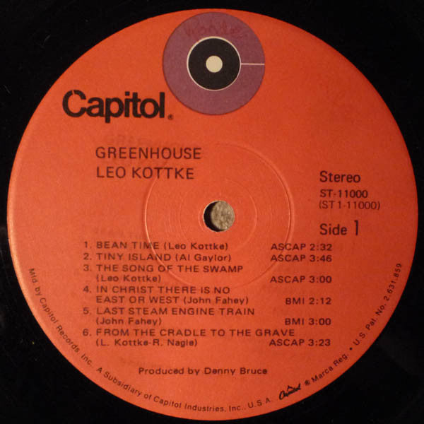 Leo Kottke : Greenhouse (LP,Album)