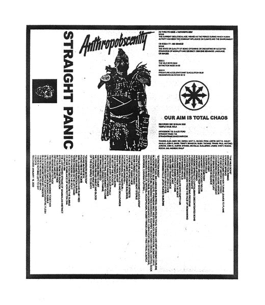 Straight Panic : Anthropobscenity  (Album)