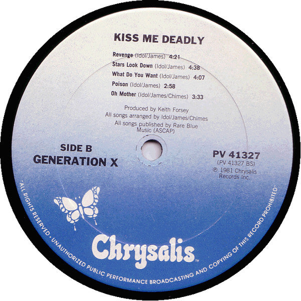 Generation X (4) : Kiss Me Deadly (LP,Album)