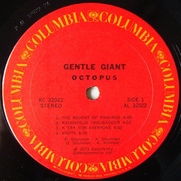 Gentle Giant : Octopus (LP,Album,Stereo)