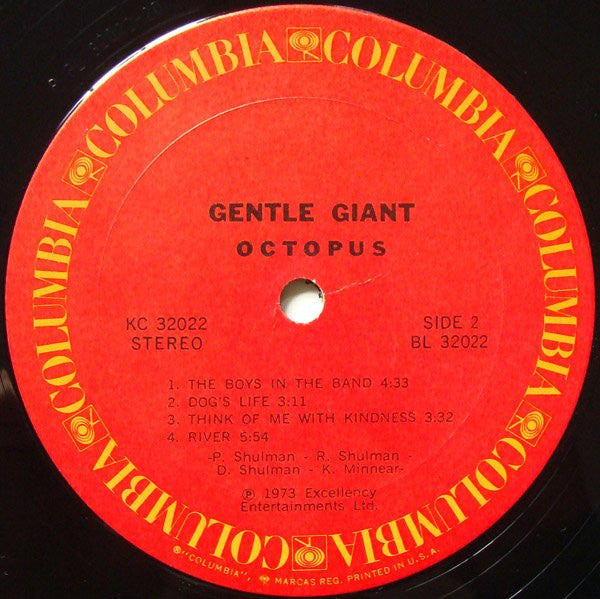 Gentle Giant : Octopus (LP,Album,Stereo)