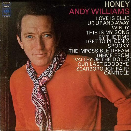 Andy Williams : Honey (LP,Album,Stereo)
