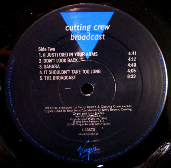 Cutting Crew : Broadcast (LP,Album)