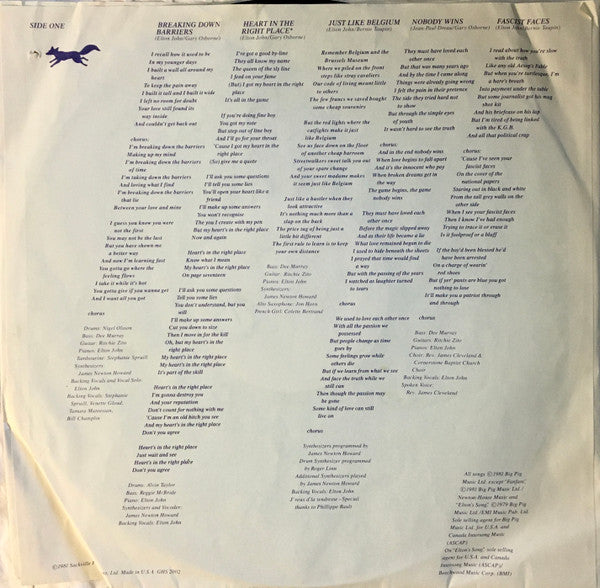 Elton John : The Fox (LP,Album)