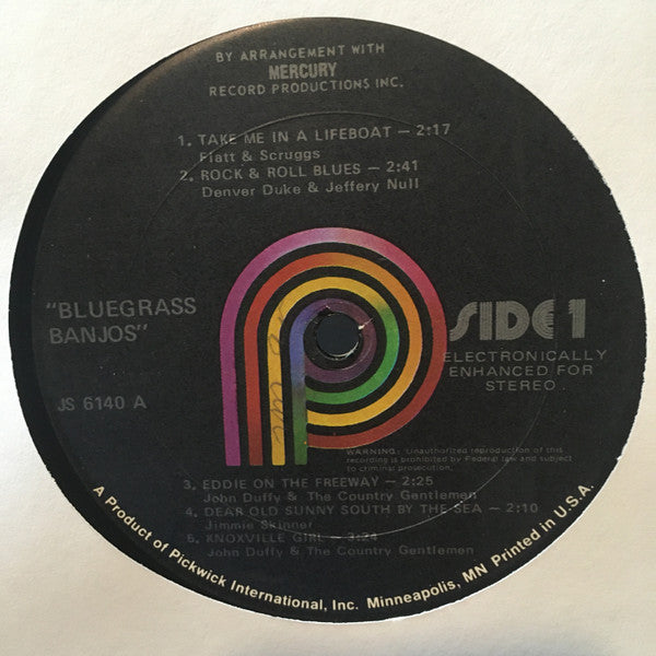 Various : Bluegrass Banjos! (LP,Compilation,Reissue,Stereo)