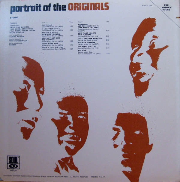 Originals, The : Portrait Of The Originals (LP,Album)
