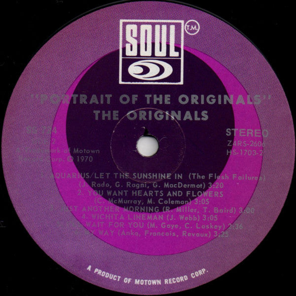 Originals, The : Portrait Of The Originals (LP,Album)