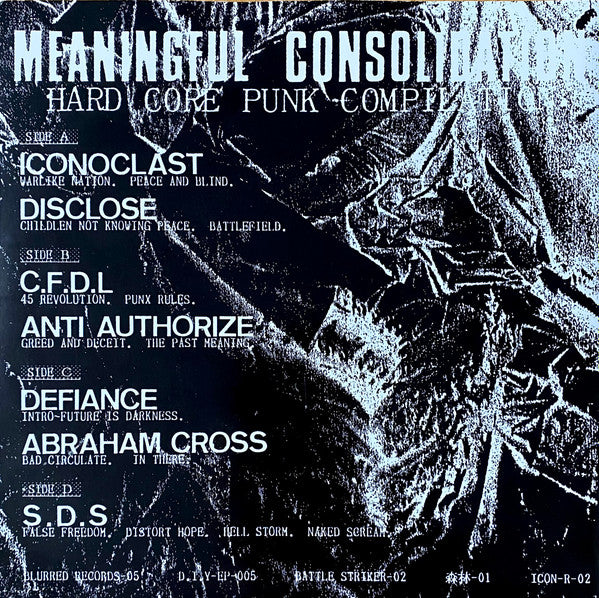 Various : Meaningful Consolidation (7",EP,33 ⅓ RPM,Compilation)