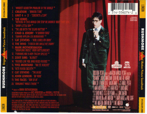 Various : Rushmore (Original Motion Picture Soundtrack) (Compilation)
