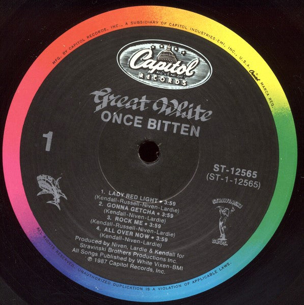 Great White : Once Bitten (LP,Album)