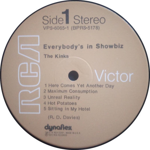 Kinks, The : Everybody's In Showbiz (LP,Album,Reissue,Stereo)