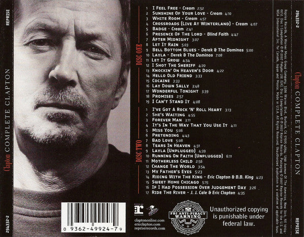 Eric Clapton : Complete Clapton (Compilation)