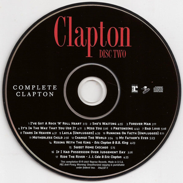 Eric Clapton : Complete Clapton (Compilation)