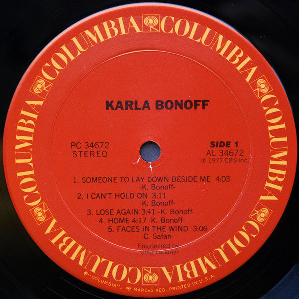 Karla Bonoff : Karla Bonoff (LP,Album,Stereo)
