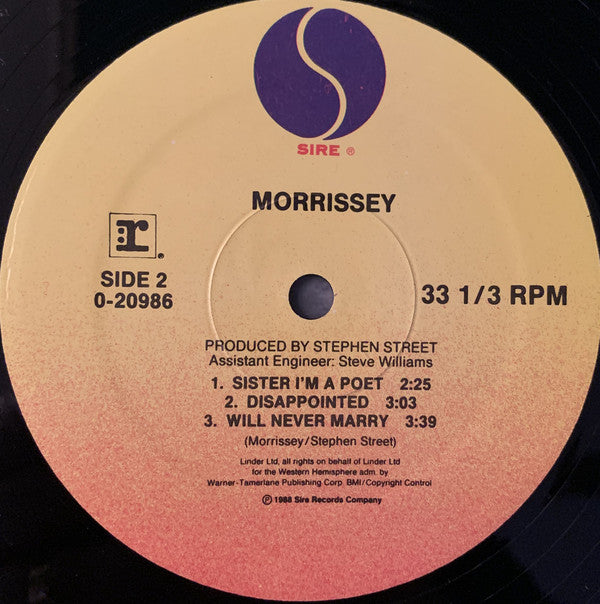 Morrissey : Everyday Is Like Sunday (12",33 ⅓ RPM,Maxi-Single)