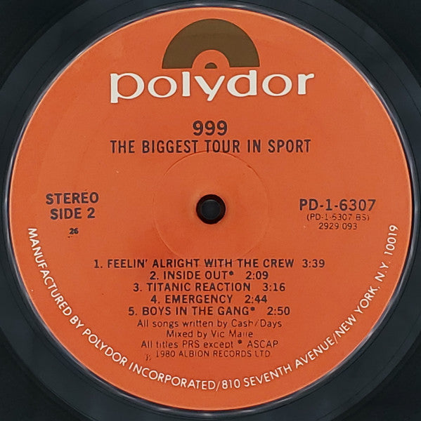 999 : The Biggest Tour In Sport (LP,Mini-Album,Stereo)