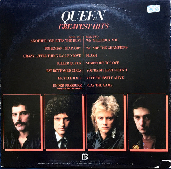 Queen : Greatest Hits (LP,Compilation,Misprint)