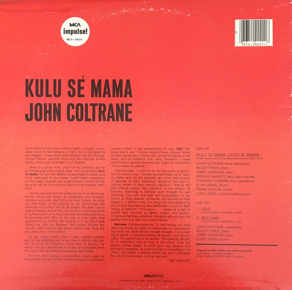 John Coltrane : Kulu Sé Mama (LP,Album,Reissue)