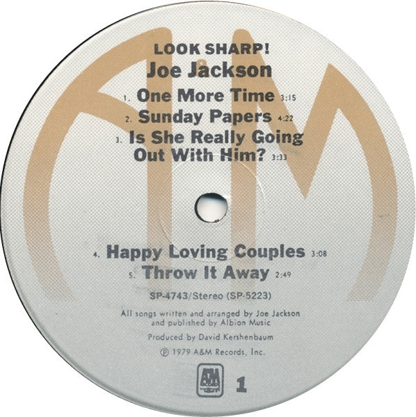Joe Jackson : Look Sharp! (LP,Album,Stereo)