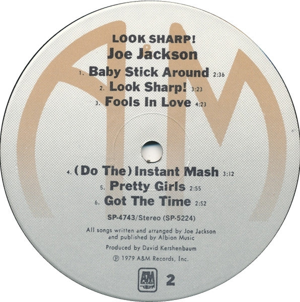 Joe Jackson : Look Sharp! (LP,Album,Stereo)