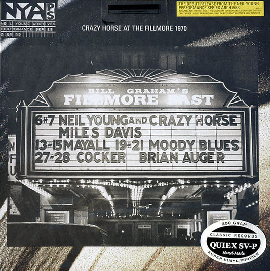 Neil Young & Crazy Horse : Live At The Fillmore East March 6 & 7, 1970 (LP,Album,Reissue)