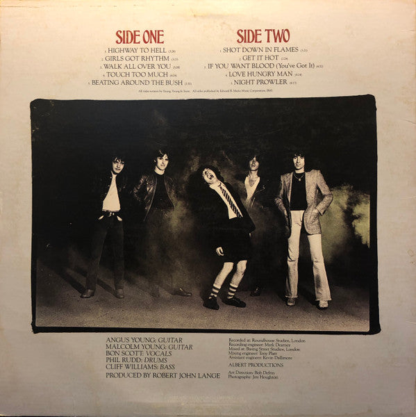 AC/DC : Highway To Hell (LP,Album,Stereo)