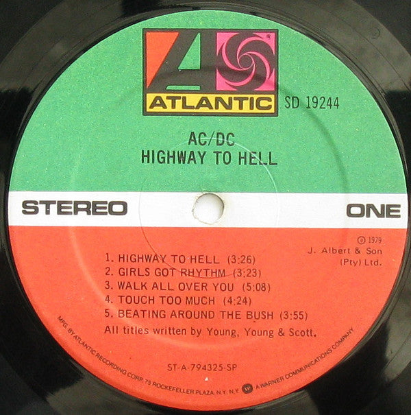 AC/DC : Highway To Hell (LP,Album,Stereo)