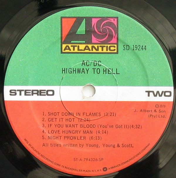 AC/DC : Highway To Hell (LP,Album,Stereo)