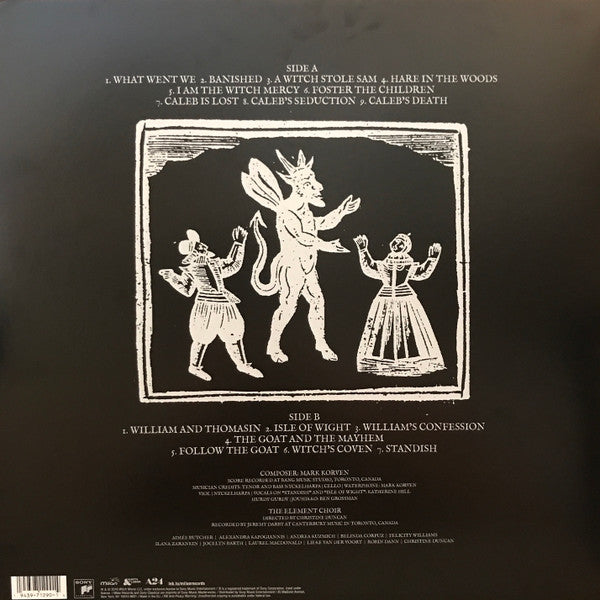 Mark Korven : The Witch (A New-England Folktale) (Original Motion Picture Soundtrack) (LP,Album,Reissue)