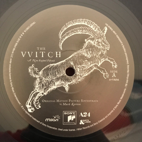Mark Korven : The Witch (A New-England Folktale) (Original Motion Picture Soundtrack) (LP,Album,Reissue)