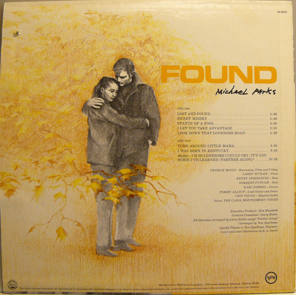 Michael Parks (3) : Lost And Found (LP,Album,Stereo)