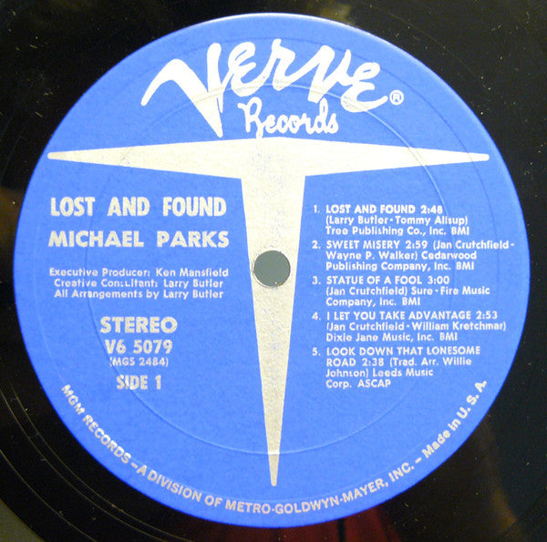 Michael Parks (3) : Lost And Found (LP,Album,Stereo)