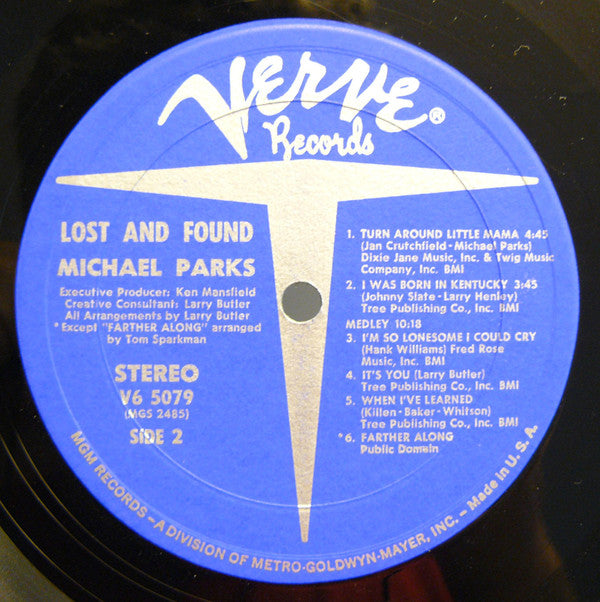 Michael Parks (3) : Lost And Found (LP,Album,Stereo)
