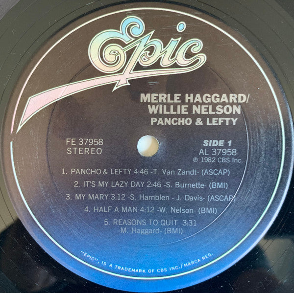 Merle Haggard / Willie Nelson : Poncho & Lefty (LP,Album,Stereo)